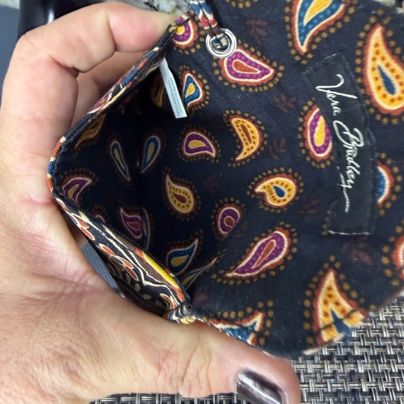EUC! Vera Bradley Paisley Mini Multicolor Floral Wallet Keychain - Picture 6 of 10